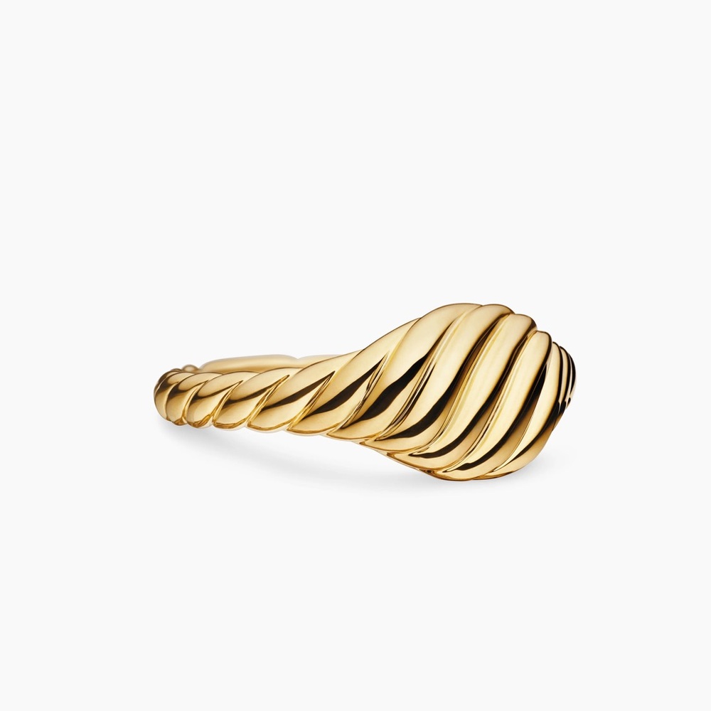 Sculpted Cable Micro Pinky Ring